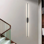 lampes murales led modernes minimaliste noir blanc chaud 60cm 80cm 100cm chambre cuisine salle