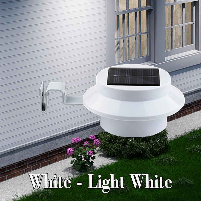 lampe solaire gouttière blanc moderne clips panneau solaire led interrupteurextérieur 2492000lm