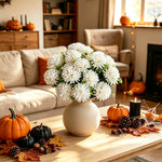 décoration intérieure bouquet fleurs artificielles soie mariage automne anniversaire moderne orange jaune rouge