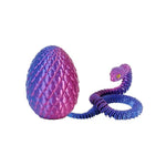 décoration intérieure serpent multicolore réaliste œuf inclusion 30 cm 8.5 cm