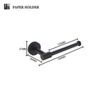 accessoires salle bain noir mat modernes fixations papier toilette verre dents brosse dents