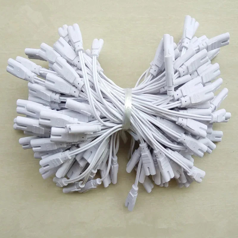 câbles connexion tubes led blancs modernes broches double extrémité 100cm 20cm 30cm 40cm 50cm