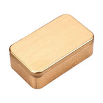 boîte bonbons rectangulaire moderne réutilisable opaque couleur doré rouge rose thé vert organiser nourriture