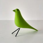 décor oiseau bois peint jaune noir rouge bleu blanc vert pieds métalliques moderne salon