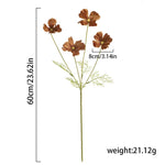 décoration intérieure moderne bouquet lys artificiel blanc 60cm vase minimaliste
