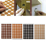 autocollants imitation bois marron beige noir protégeant vis simples anti rustine uv 54pcs