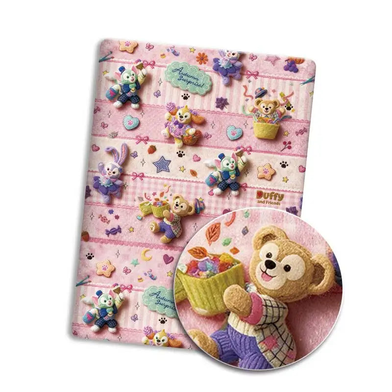 coussin décoratif enfantin motif lapin ours coeur étoile rose violet beige blanc coton