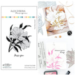plaque pression gaufrée fleurs abstrait calligraphie cartes scrapbooking artisanal fixations sequins adhésif