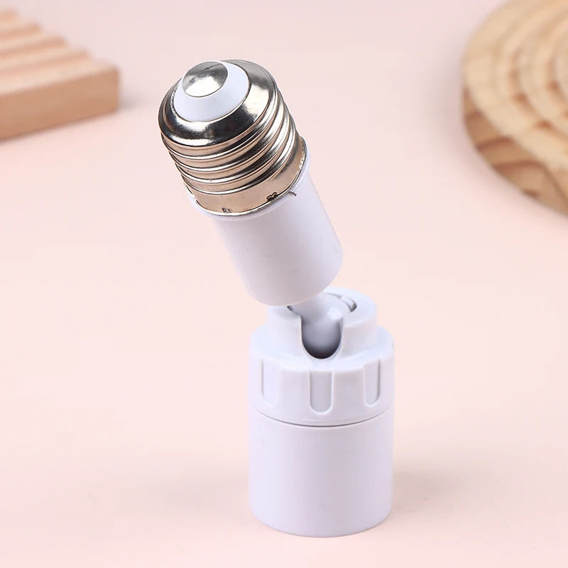 adaptateur ampoule e27 blanc moderne rotation 360 degrés métal lisse réglable led lumière