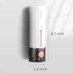 distributeur savon liquide vert foncé blanc moderne fixation murale poignée bouchon remplissage 450ml doré