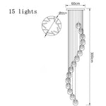suspension lumineuse moderne transparent dorée fine élégante chaînes métalliques ampoules incluses