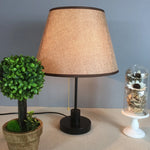 abat jour tissu lin opaque rustique bohème décoration intérieure lampe table moderne chambre
