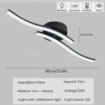 plafonnier moderne led noir blanc abstrait minimaliste éclairage quotidien