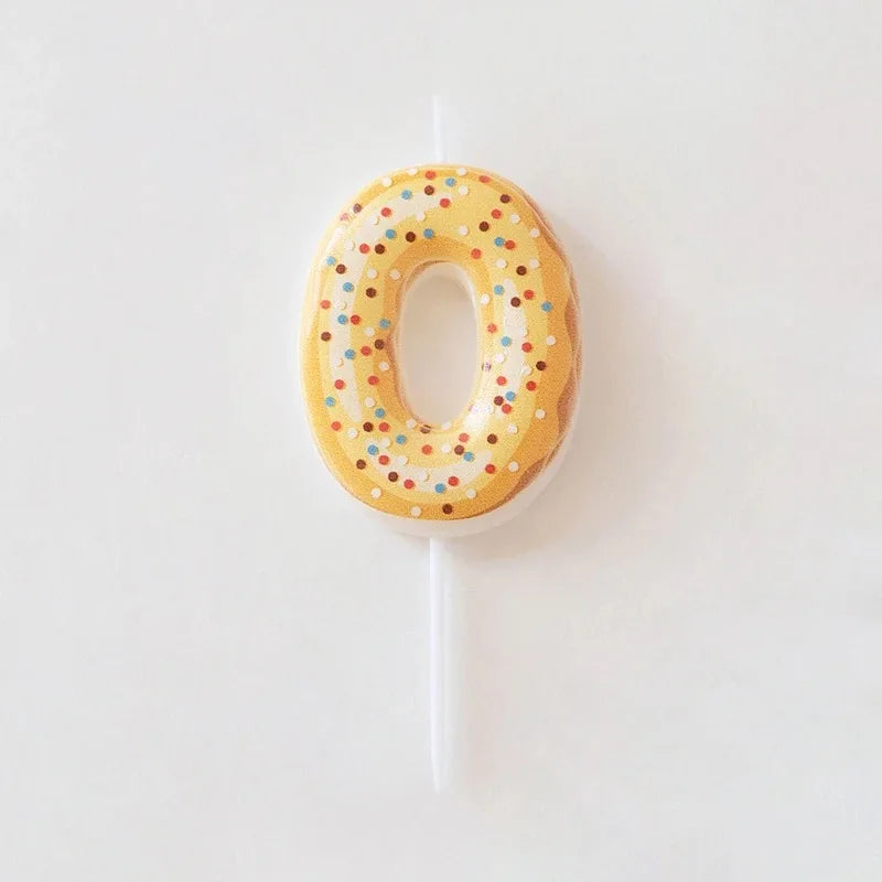 bougies numériques anniversaire formes chiffres couleurs glacées décoratives thème fêtes opaques
