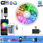 ruban led multicolore rgb wifi 12v 5m 15m 20m moderne télécommande application