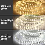 Détail des LED SMD2835 sur le ruban étanche