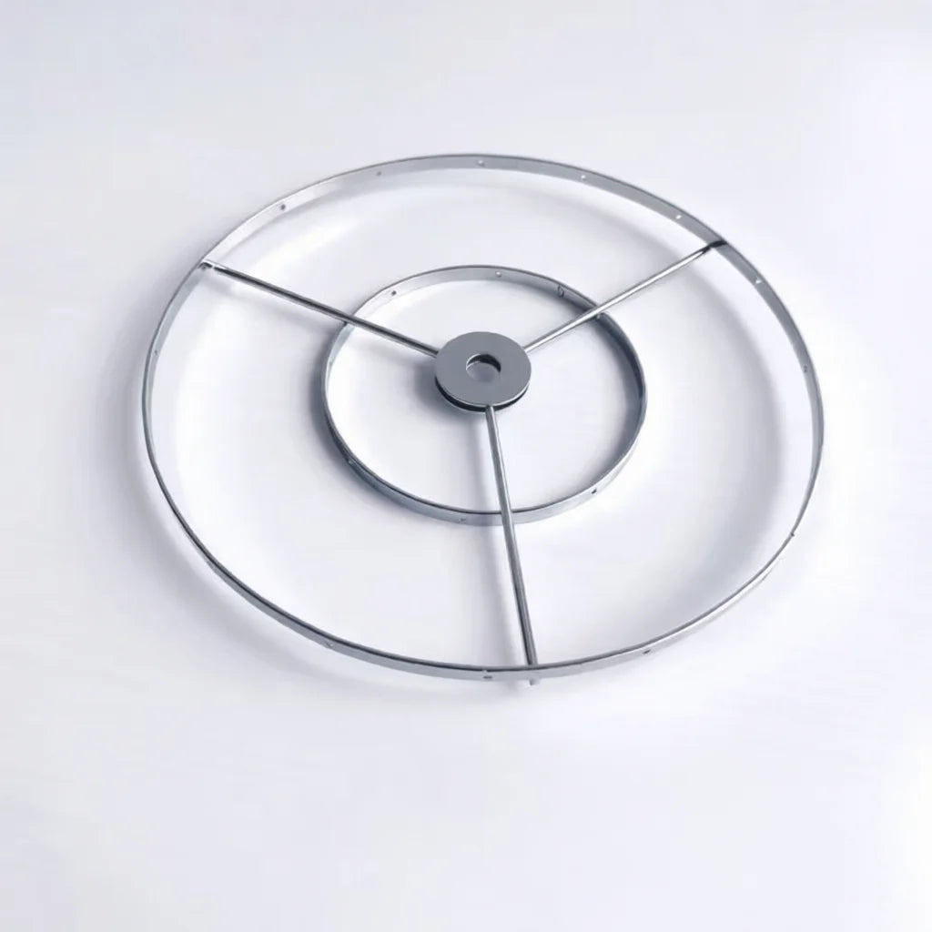 cadre lampe or rose argenté moderne minimaliste eyelets structure sectionnée