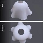 abat jour blanc moderne tringle 215mm 42mm 270mm 140mm 270mm 110mm doux opaque