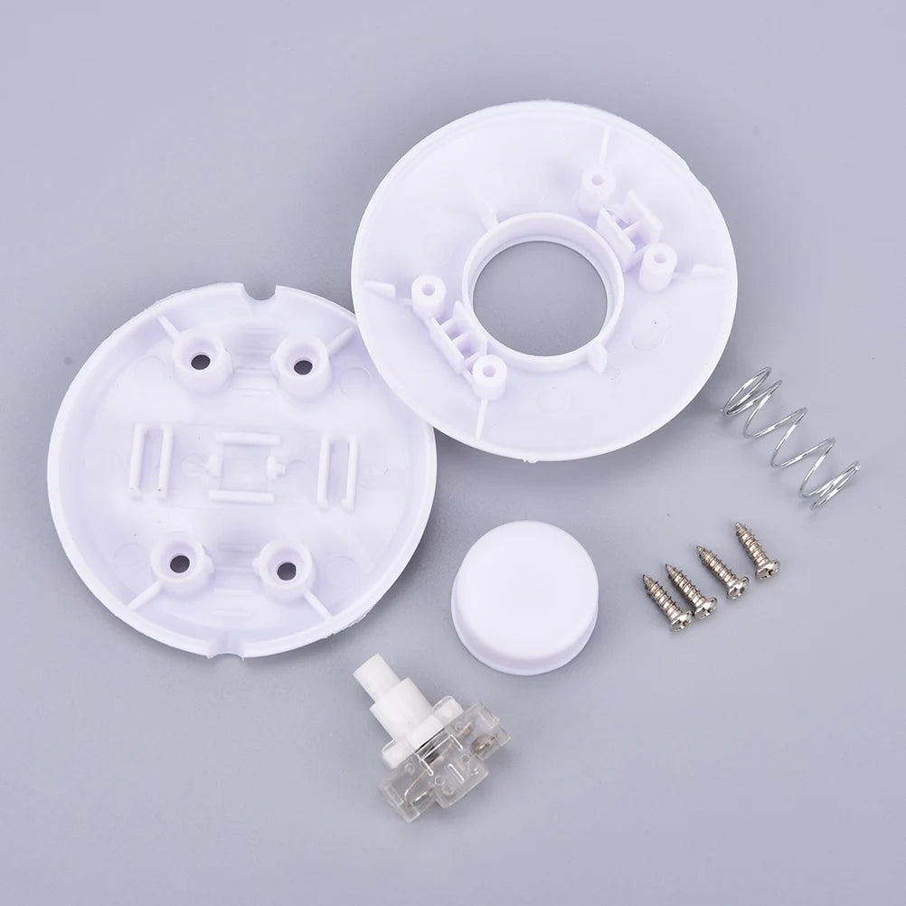 pièces fixation meubles blanc noir rond lisse pratique utilitaire vis orifices divers