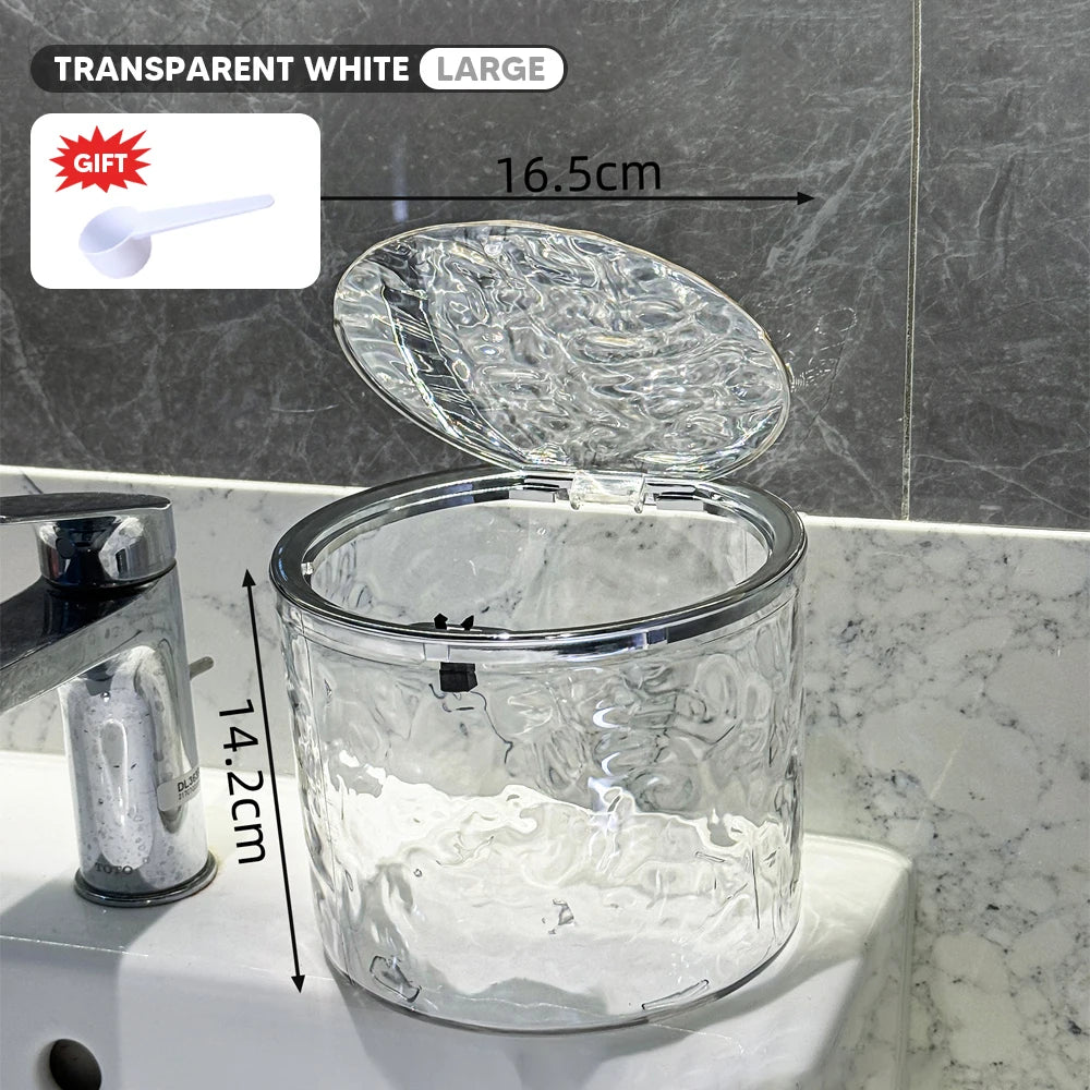 boîte rangement transparente moderne pliable respectueuse environnement serviettes produits nettoyage hygiénique poignéeversible