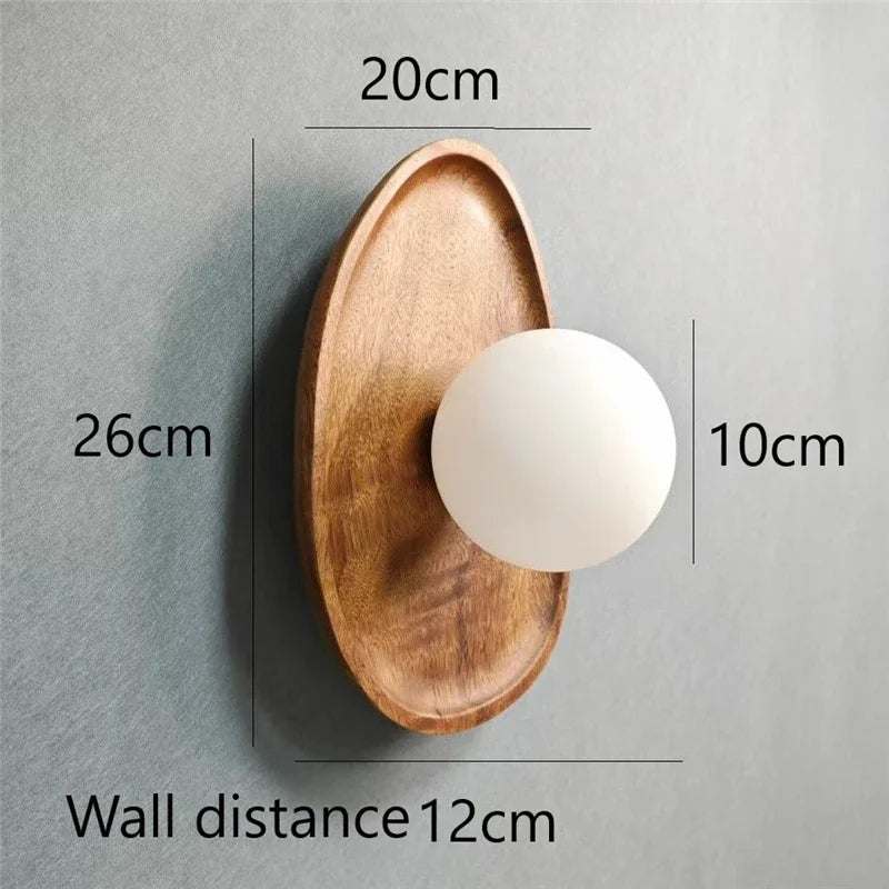 lampes murales modernes minimaliste bois marron foncé éclairage quotidien led fixées mur transparentes