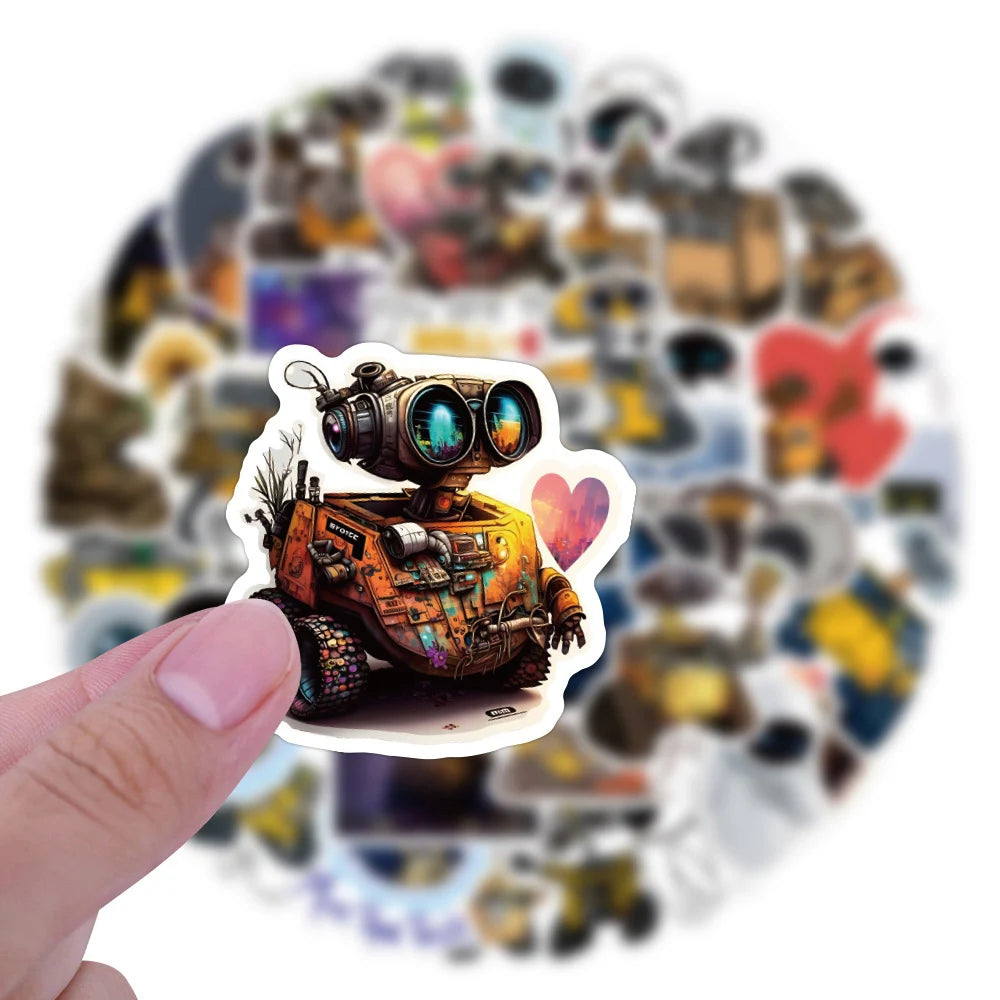 stickers disney wall eve personnages cartoon adhésifs opaques divers couleurs motifs modernes pack