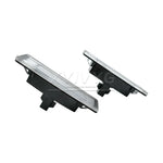 lampe led plaque immatriculation noir moderne grille perforations 12v 3w 2400lm tringle fixation