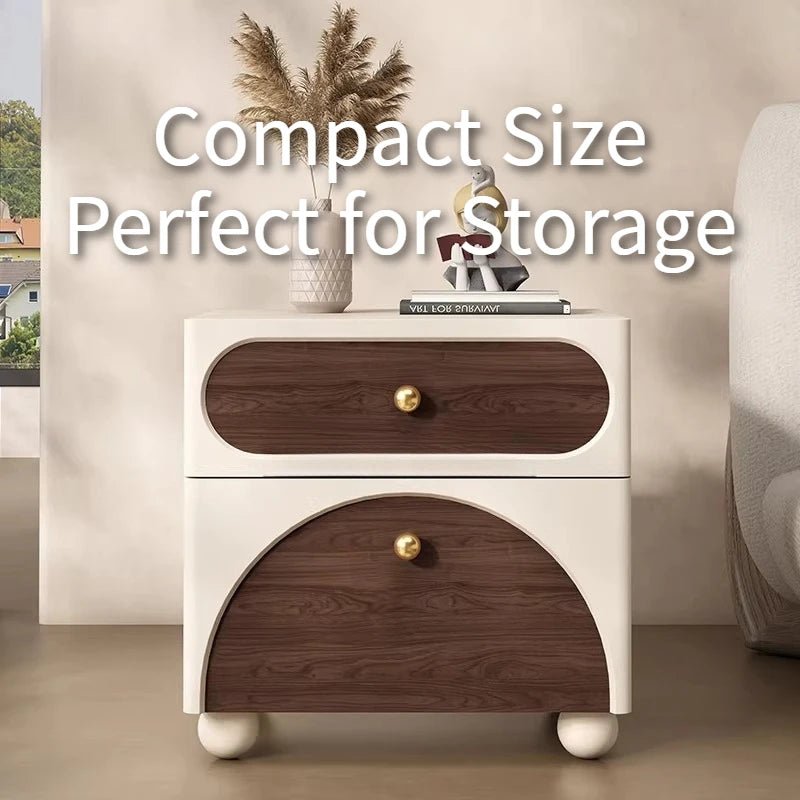 commode moderne blanc tiroirs poignées dorées meuble chambre minimaliste verrou