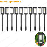 lampes solaires led étanches modernes noires transparentes jardin allée automatiquesurgence