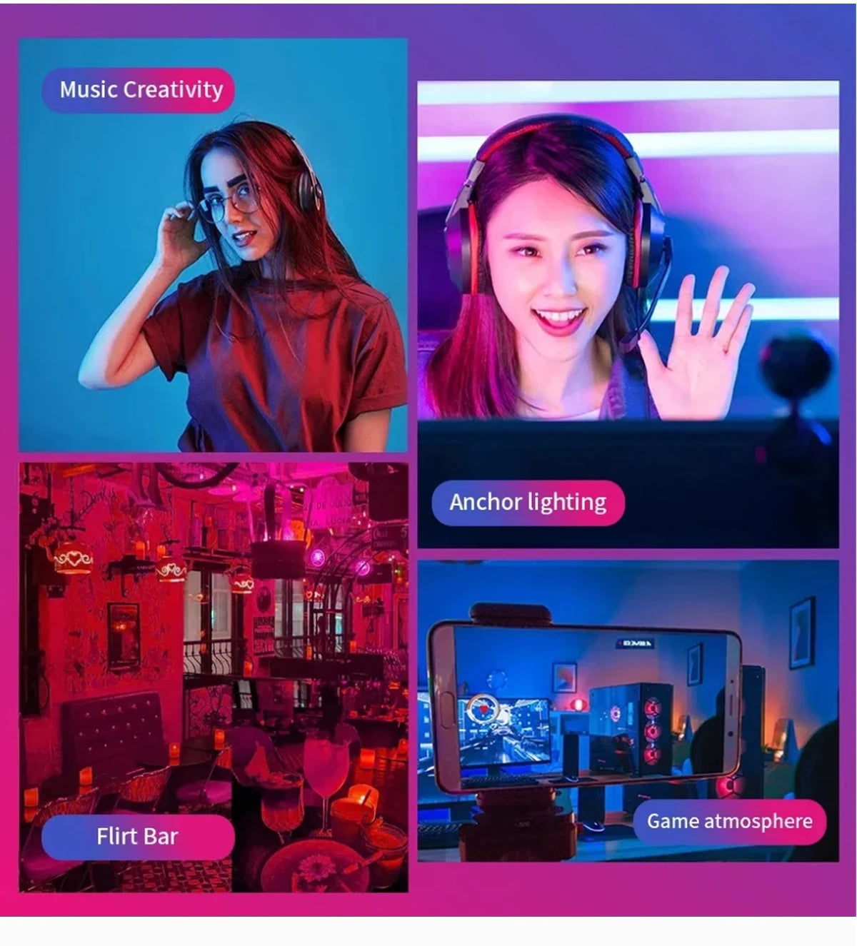 ampoule led rgb multicolore télécommande effet dynamique moderne lumiere variable 16 couleurs