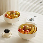 Corbeille à fruits design vue de dessus