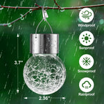 guirlande lumineuse solaire multicolore moderne clips texture craquelée extérieure jardin led