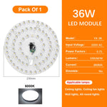panneau led blanc moderne 285mm aimants télécommande câble alimentation 72w