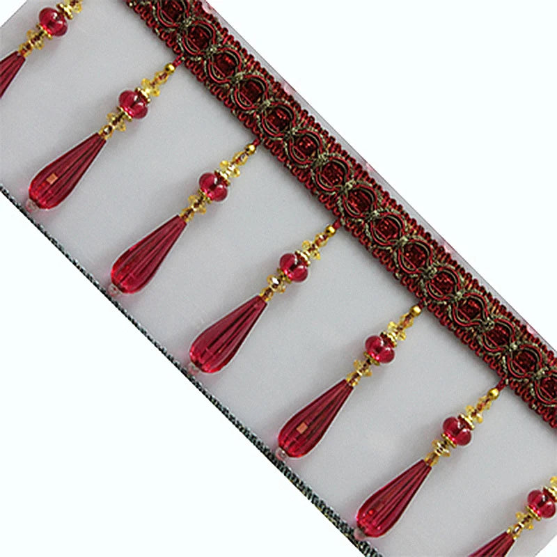 ruban décoratif or ornements floraux classique élégant pendeloques fixations invisibles textiles ornementaux