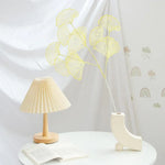 bouquet artificiel feuilles gingko couleur orange jaune rose moderne décoration maison mariageextérieur