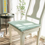 coussin chaise salle manger mousse mémoire forme motif feuilles vert gris