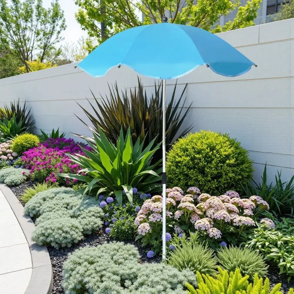 parasol télescopique plantes réglable 65cm protection uv noir bleu rose rouge vert orange violet