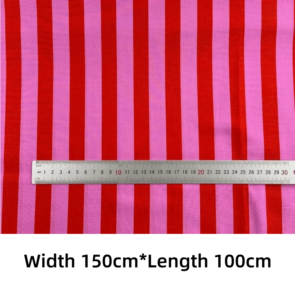 tissu rayé vertical rose marron bleu clair vert jaune rouge moderne graphique opaque confection
