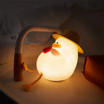 veilleuse led rechargeable canard mignon blanc jaune lampes enfants chambre coucher cadeau anniversaire