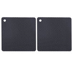 tapis silicone moderne rose gris vert olive texture nid d'abeille carré rond cuisine