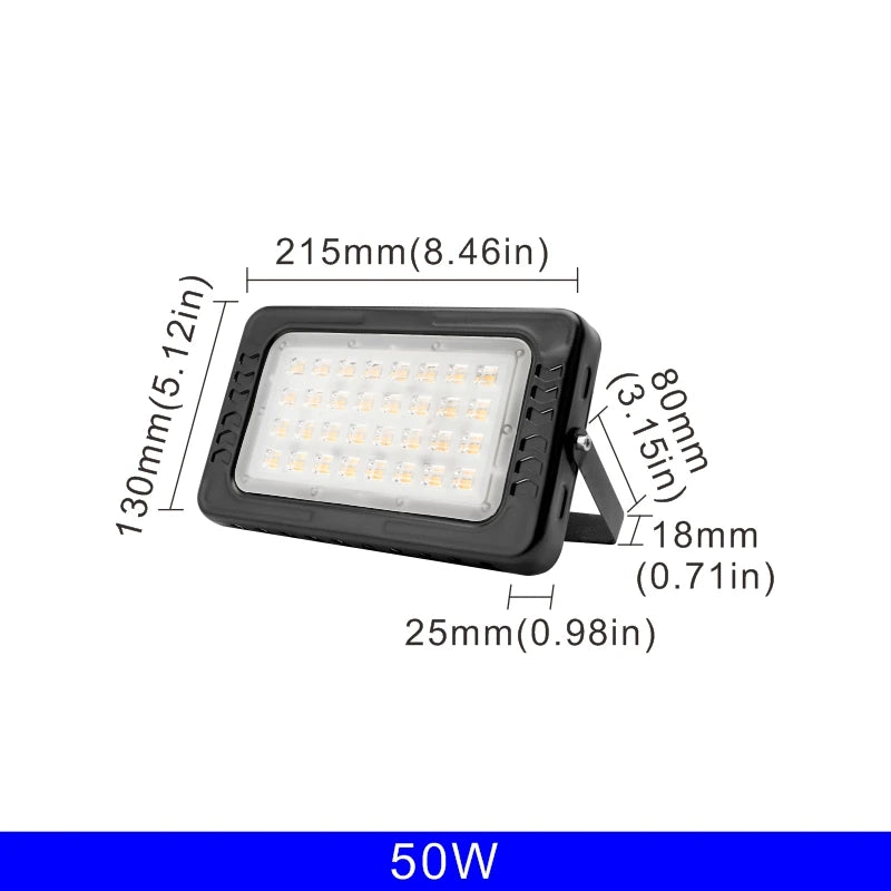 projecteur led 220v 50w 100w 150w 200w ip67 moderne noir extérieur aluminium