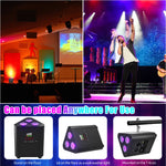 projecteur led noir moderne 12w 4400mahr dmx512 auto son control distant