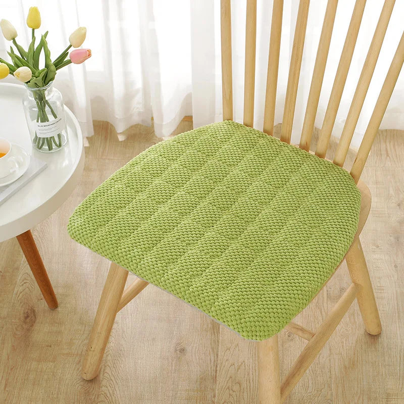 coussin siège forme amovible lavable mousse mémoire forme coton épais moderne bleu clair jaune