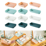 boîtes rangement multicolores plastique orange vert blanc modernes minimalistes grands capacités tiroirs