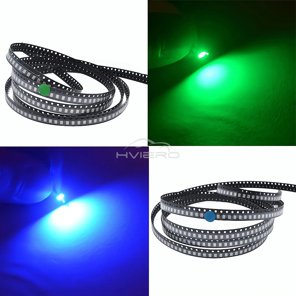 bande led 3020 smd bleu vert rouge blanc jaune adhésive moderne decoration 100pieces