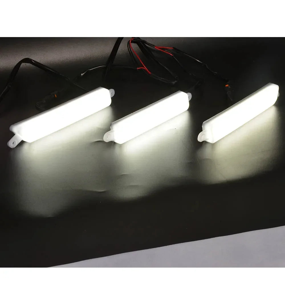 éclairage led blanc orange moderne 2400 lumens 15w câbles électriques feux jour antibrouillard