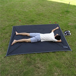 tapis camping imperméable gonflable piquets sac rangement noir moderne outdoor campagne ultraléger portableextérieur