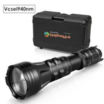 torche led 940nm 850nm zoom vision nocturne chasse résistante 5w 3w aluminium