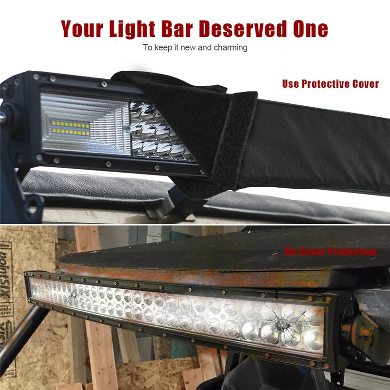 protège lampe led noir velours doux adhésif universal fitment cover ip67 22 32 42