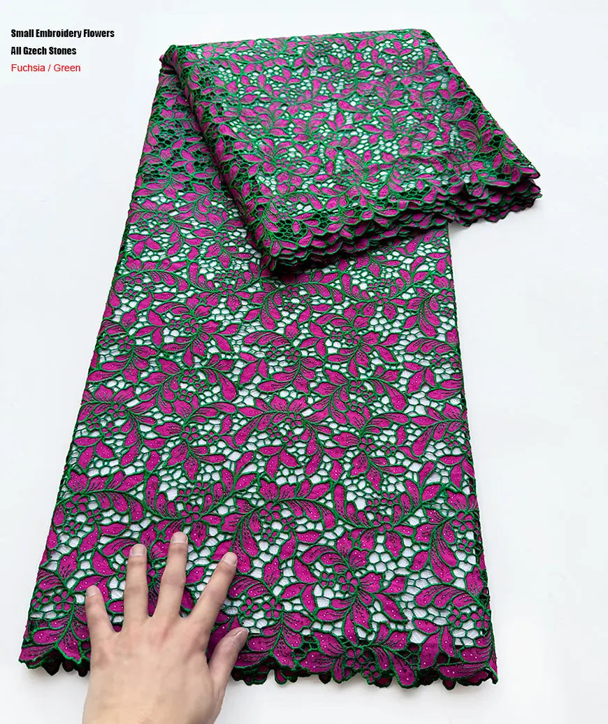 tissu dentelle or marron vert marron fuchsia vert bleu crème noir fleurs petites mariage